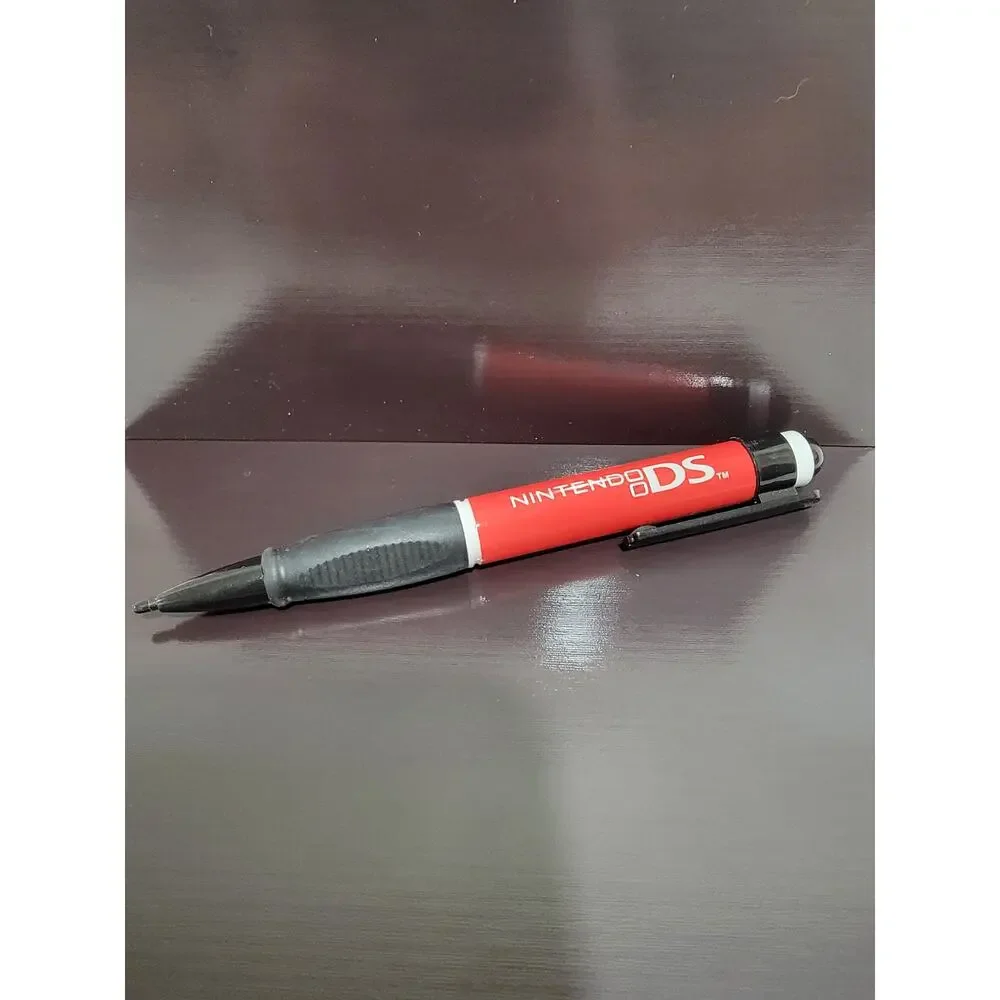 OEM Official Nintendo DS Large Red Retractable Pen Stylus W/Rubber Grip J4